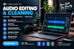 do professional audio editing and improve your audio