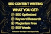write SEO optimized blog post and article in arabic and english