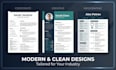 design a modern and professional CV or resume template
