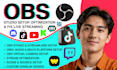 obs studio setup, obs overlay whatnot obs, whatnot livestreaming, twitch vmix
