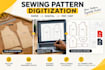 digitize your sewing pattern into professional PDF or dxf