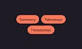 write podcast show notes and timestamps from your transcript