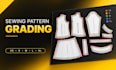grade your sewing pattern into multiple sizes professionally