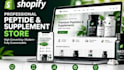 build a professional peptide and supplement shopify store