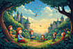 children book illustrations and children book cover