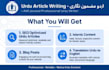 write SEO friendly urdu articles, blogs and islamic content