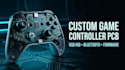 design custom game controller pcb with usb hid and bluetooth firmware