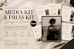 design a luxury editable media kit and press kit in canva