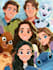 create a disney cartoon illustration