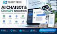 develop ai chatbot and integrate chatgpt into your website