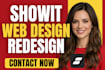 showit website design showit website redesign showit design showit website