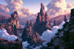 fantasy landscape, background illustration
