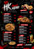 design a professional restaurant food menu
