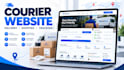 build courier website, delivery, logistics, shipping and parcel tracking website
