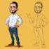 draw a professional business mascot