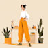 create unique flat character designs