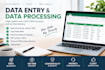 do accurate data entry and data processing