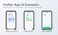 develop a modern flutter mobile app UI