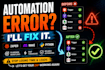 fix or build your zapier make or python automation