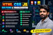 fix HTML, CSS, and javascript bugs on your website