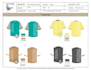 create a t shirt tech pack with detailed specifications