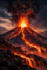 make amazing volcano video