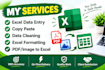 do accurate excel data entry, data cleaning and formatting