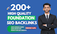 build high authority manual backlinks for SEO link building
