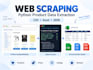 scrape websites and extract data with python