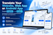 translate your website, web app, or android app into arabic