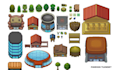 draw pokemon style pixel art tileset, rpg maker game assets pixel art character