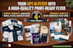redesign your ai generated flyer into a professional print ready design