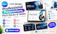 design professional canva presentations, pitch decks and slides