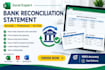 do bank reconciliation and convert PDF to excel