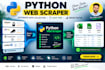 build a python web scraper for data extraction to excel CSV