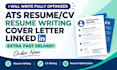 write a executive resume, cover letter and linkedin optimization