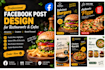 design professional facebook posts for restaurants and cafes