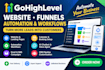 be your go high level expert gohighlevel website setup email automation workflow
