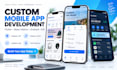 do mobile app development for andriod and IOS using flutter react native