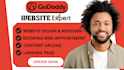 design godaddy airo website redesign your godaddy website with SEO setup