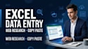 do data entry, excel, PDF to excel, copy paste and web research