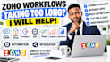 zoho CRM zoho one creator API flow analytics workdrive automation integration