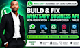 build whatsapp business API meta verification whatsapp cloud twilio whatsapp api