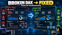 fix dax formulas and optimize your power bi model