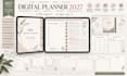 design hyperlink digital planner 2027 undated weekly monthly tracker goodnotes