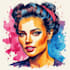 make pop art portrait illustration