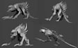create custom sculpt 3d creature model, monster fantasy anima character zbrush