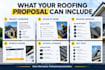 design a roofing estimate and proposal template