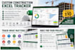 create professional construction excel trackers and dashboards