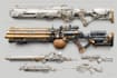 high quality weapon concept art for gaming and more